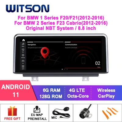 Автомобильная мультимедийная система Witson Android 10 с большим экраном для BMW 1 серии F20/F21 (2012 г.)